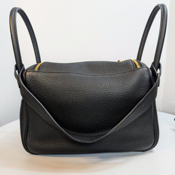 Hermes Black Taurillon Clemence Leather Lindy 26 - Picture 7 of 16